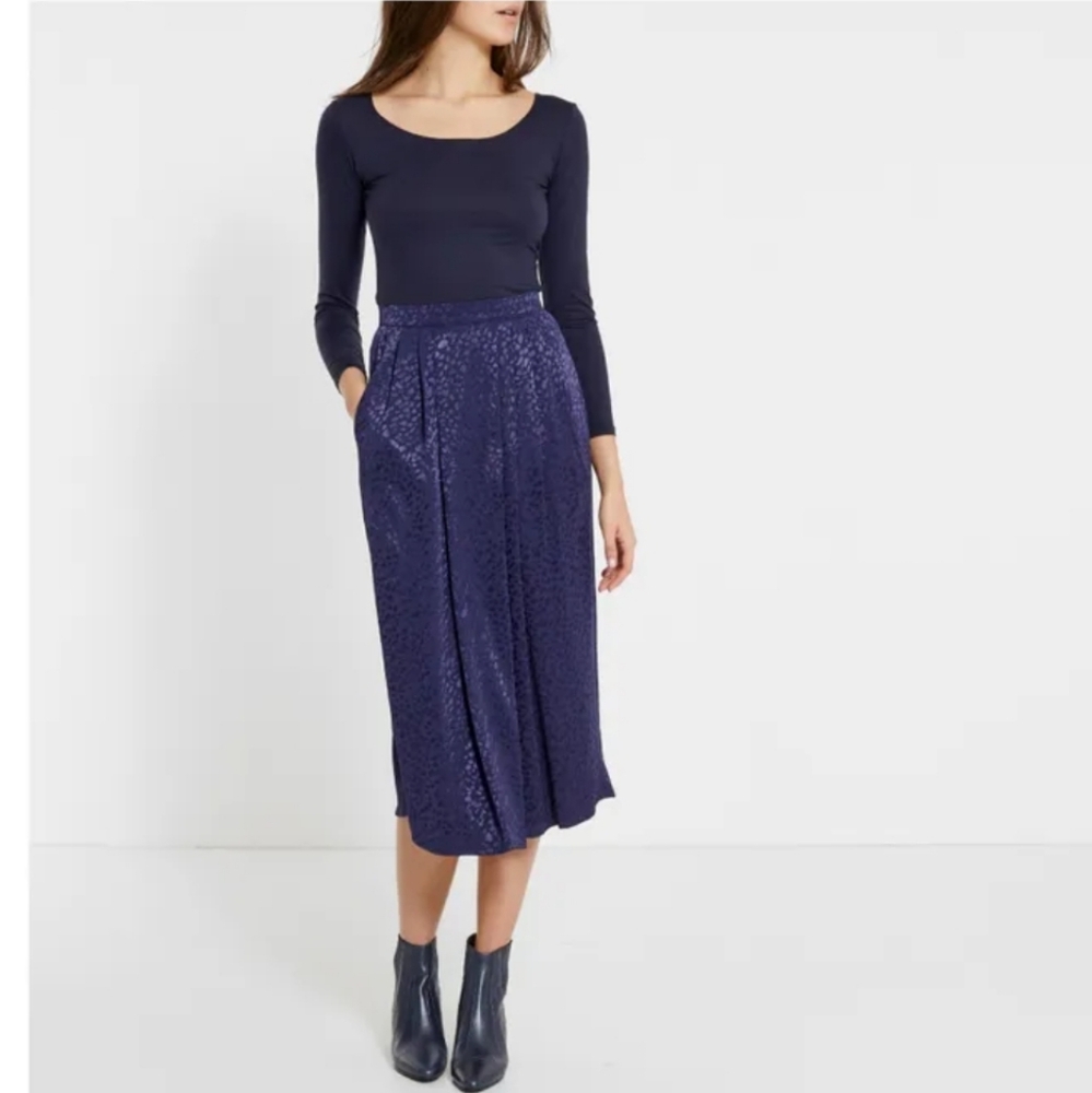 Roseanna Blondie Walker Skirt Navy Size Large (French 40)